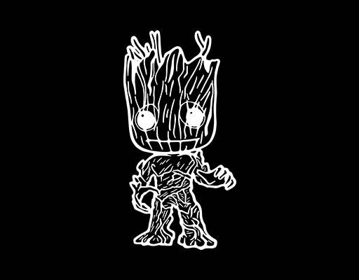 卡通动画片图案卡通树木手绘树木简笔卡通