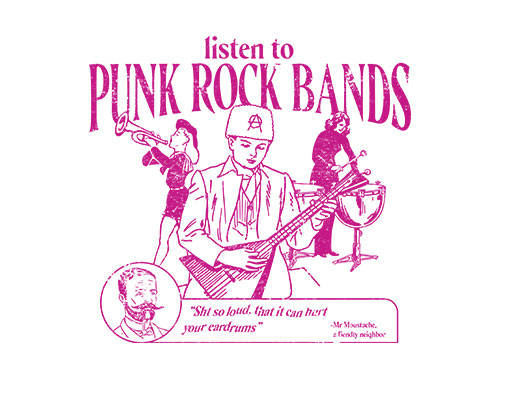 弹吉他人物音乐印花图案手绘人物乐队