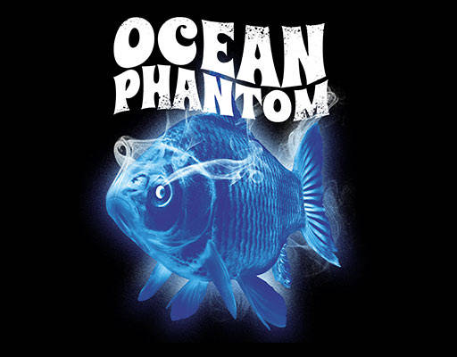 卡通金鱼图案手绘鱼照片破碎英文字母