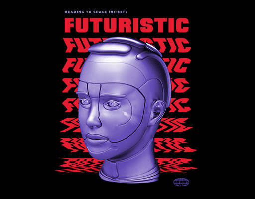 卡通人物头像机器人头像变形英文字母