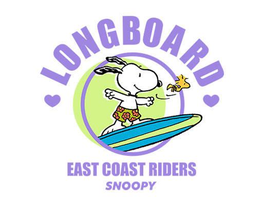 冲浪的史努比卡通动画片图案简笔卡通图案