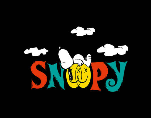 SNOOPY史努比卡通动画片图案睡觉的史努比