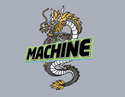 卡通龙手绘龙卡通英文字母machine英文字母