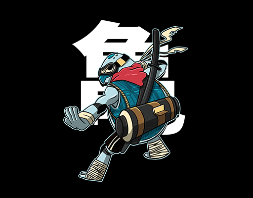 卡通乌龟忍者神鬼图案卡通动物图案武士图案