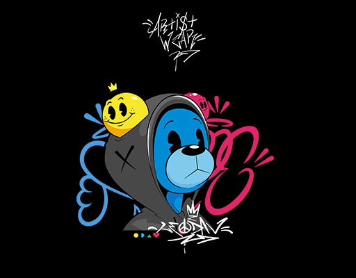 卡通动物头像卡通表情手写英文字母简笔卡通动物