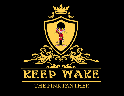 粉红豹图案手绘卡通动物卡通士兵图案卫兵皇家卫兵