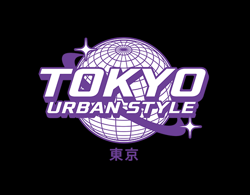 卡通英文字母立卡通地球线条TOKYO东京英文字母