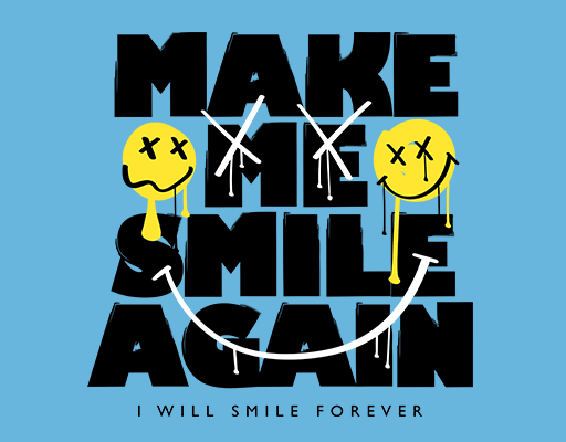 微笑表情图案图要表情卡通英文字母简约卡通字母