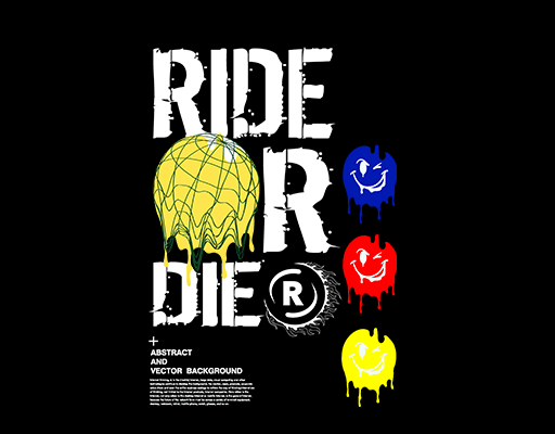 涂鸦英文字母微笑表情图案手写英文字母