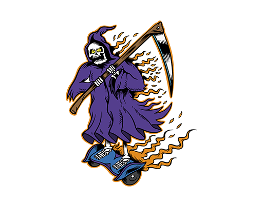 卡通骷髅头图案死神图案