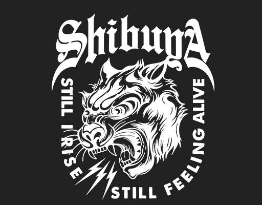 卡通老虎剪影变形英文字母卡通动物头像