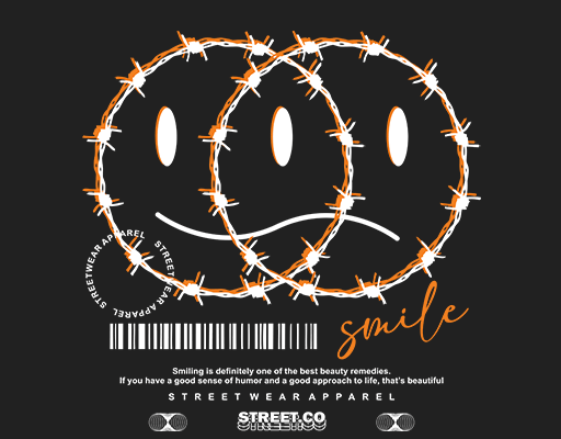 微笑表情图案铁丝图案卡通表情手绘卡通表情