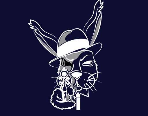 卡通兔子头像手绘卡通兔子简笔兔子头像戴帽子兔子