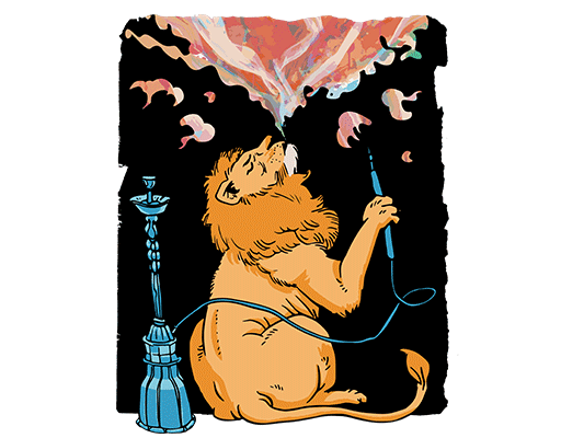 卡通狮子图案手绘卡通动物手绘狮子