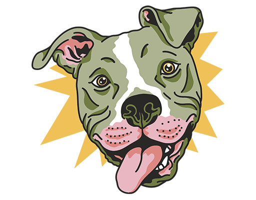 卡通动物头像手绘小狗头像可爱卡通动物