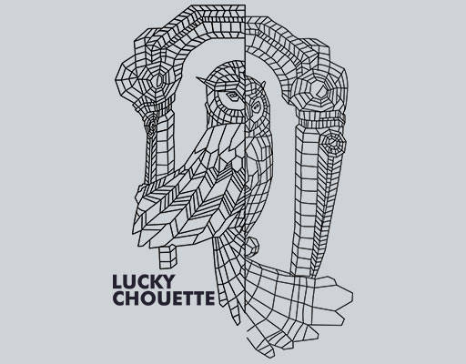 卡通动物线条猫头鹰线条图案手绘鸟图案