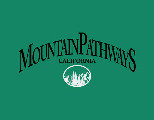 简约英文字母图案山峰树木剪影图案