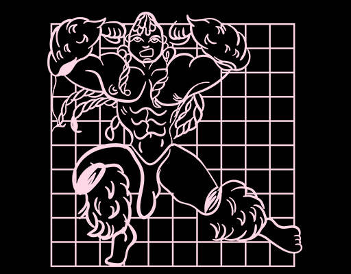 手绘卡通人物简约卡通人物健身人物图案