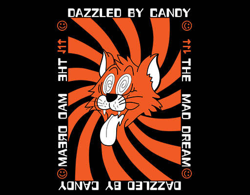 卡通动物头像卡通猫头简约英文字母