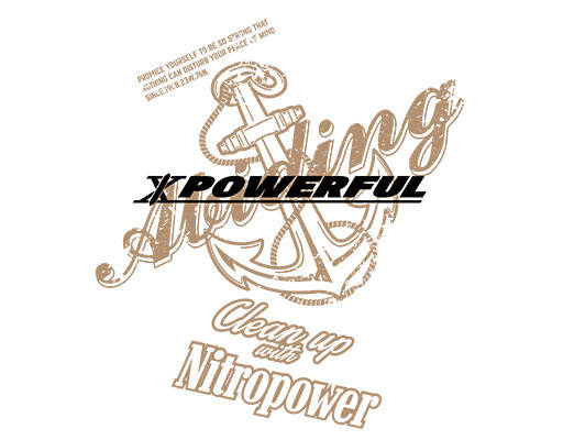 卡通船锚图案破碎英文字母鱼钩简约英文字母