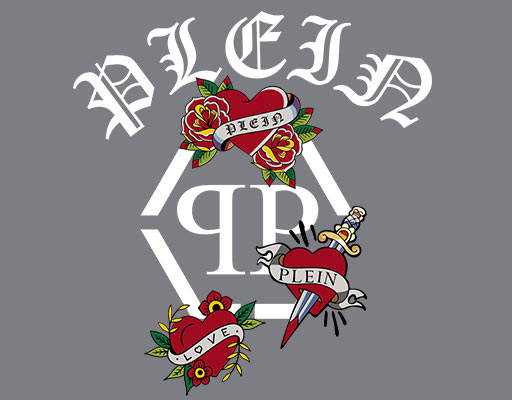 卡通鲜花图案心形图案复古英文字母玫瑰花朵