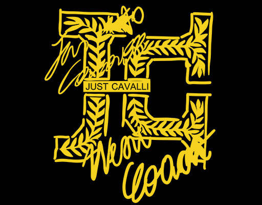 涂鸦英文字母图案手写英文字母树叶麦穗图案