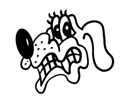 卡通小狗头像手绘狗头简笔卡通动物头像