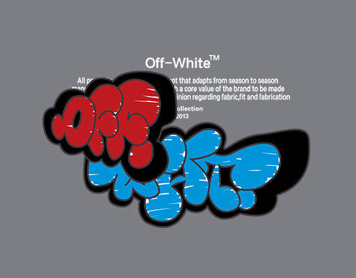 涂鸦英文字母图案简约英文字母OFFWHITE英文字母图案