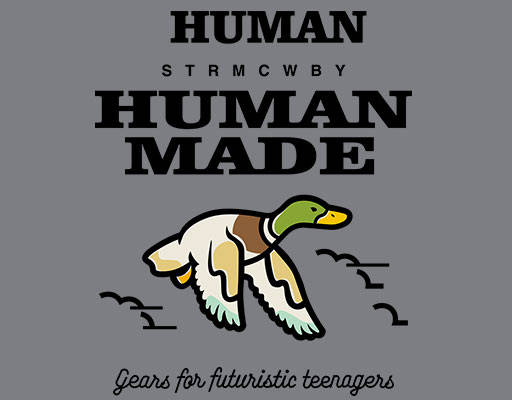 卡通鸭子飞翔的鸭子HUMAN英文字母简约卡通动物