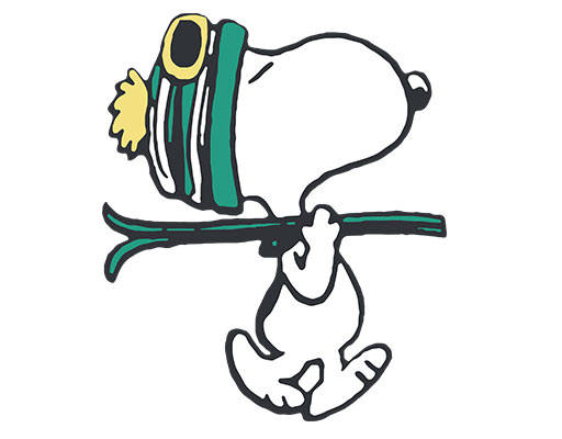 卡通狗图案史努比狗滑雪卡通动物动画片图案