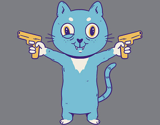 可爱卡通猫咪手绘猫简笔卡通动物