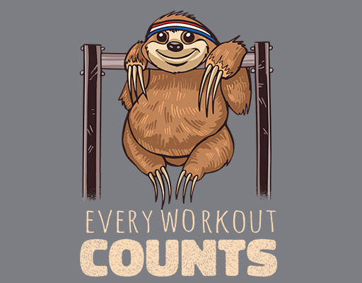 锻炼的树赖简笔卡通动物手写英文字母图案运动树赖