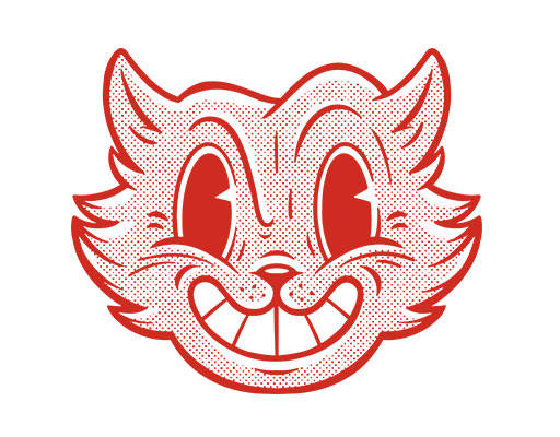 卡通猫咪图案手绘卡通动物头像简笔卡通猫头