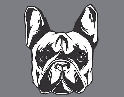 卡通动物头像手绘卡通狗头小狗头像