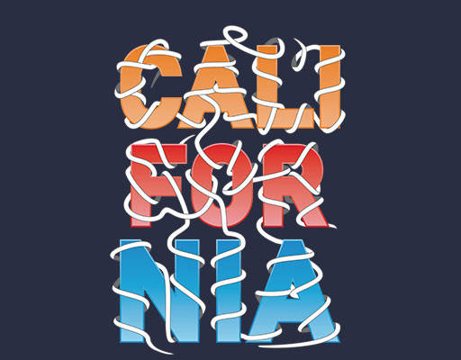 卡通英文字母图案卡通绳子彩色英文字母