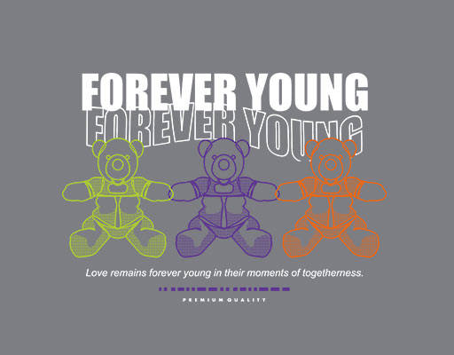 卡通小熊图案三只小熊手绘卡通熊变形英文字母