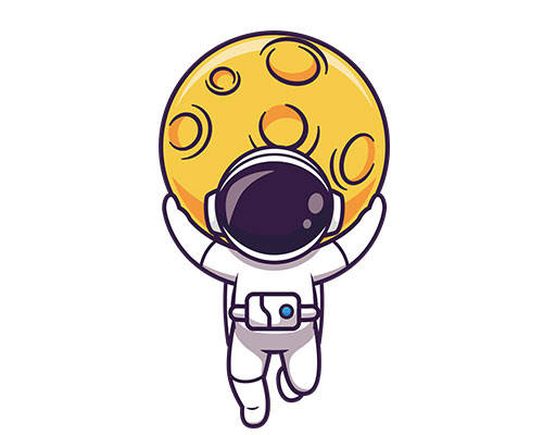 卡通宇航员图案手绘卡通人物简笔宇航员卡通