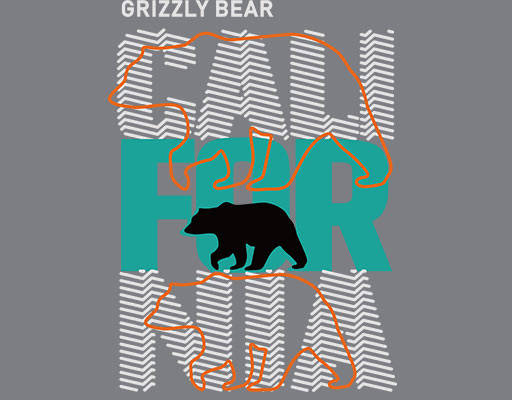 卡通动物剪影图案卡通熊图案数字字母线条图案熊线条