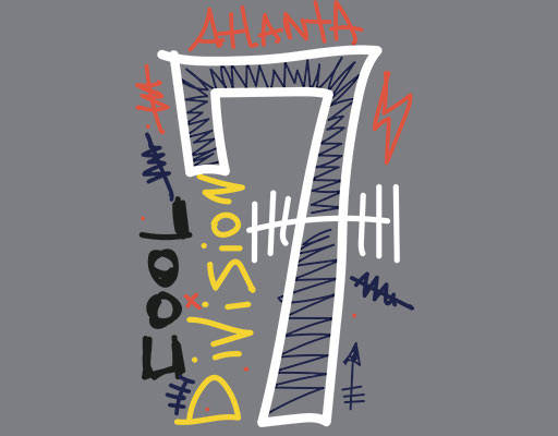 手写英文字母图案数字字母图案数字7图案卡通数字