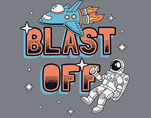 卡通宇航员图案立体英文字母飞船飞机图案