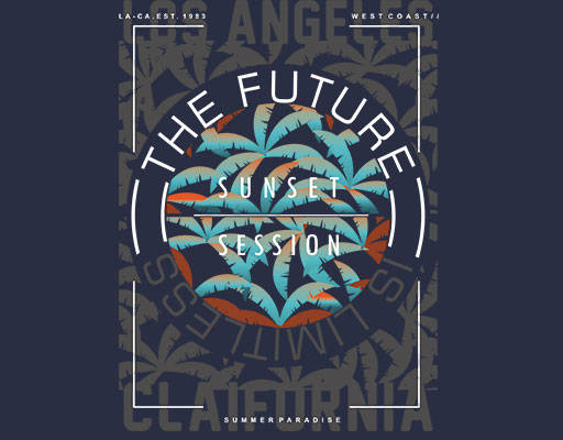 树叶图案英文字母图案简约文字图案椰子树图案