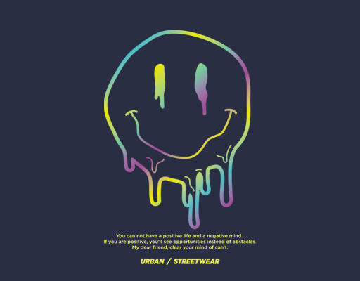 炫彩表情图案微笑表情简约英文字母图案卡通文字