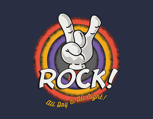 音乐手势图案ROCK手势喷溅图案卡通手指简笔卡通手