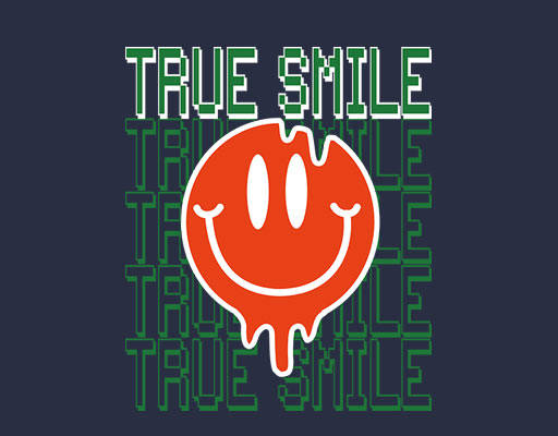 卡通表情图案微笑表情简约英文字母立体英文字母