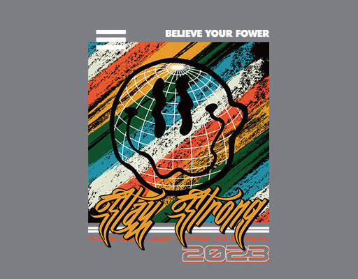 卡通地球图案彩色线条涂鸦英文字母卡通表情数字字母