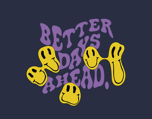 微笑表情图案变形英文字母卡通表情