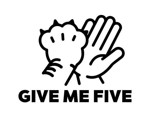 卡通手臂老虎爪子卡通手掌give me five击掌图案手绘卡通手老虎爪子