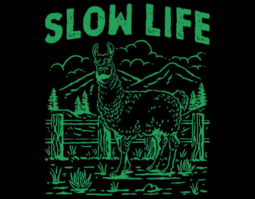 手绘山羊图案破碎英文字母图案可爱卡通动物山峰植物图案