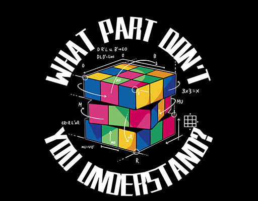 卡通魔方图案手绘卡通物品手写英文字母图案