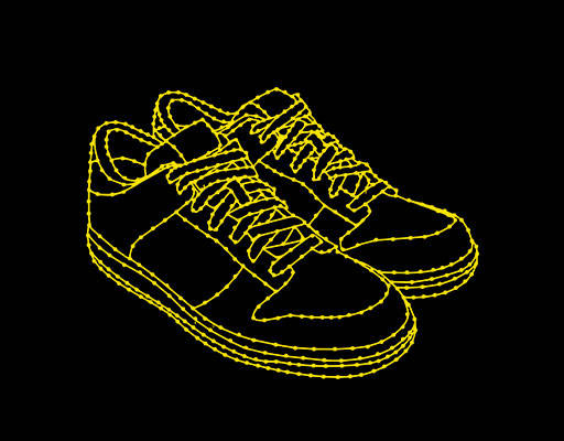 卡通鞋子图案手绘鞋子线稿简约鞋子图案